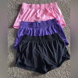 All in Motion Active Light High-Rise Shorts 3” bundle